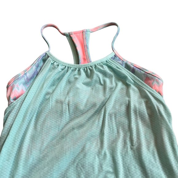 Ivivva Pastel Athletic Lined Tank With Built In Bra 12 - Picture 2 of 6